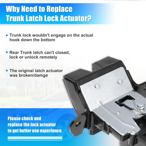 Vista 6 de X AUTOHAUX Actuador de Bloqueo de Pestillo de Maletero Trasero para Hyundai Elantra GT 2013-2017 81230-A5000 Motor de Actuador de Bloqueo de Puerta