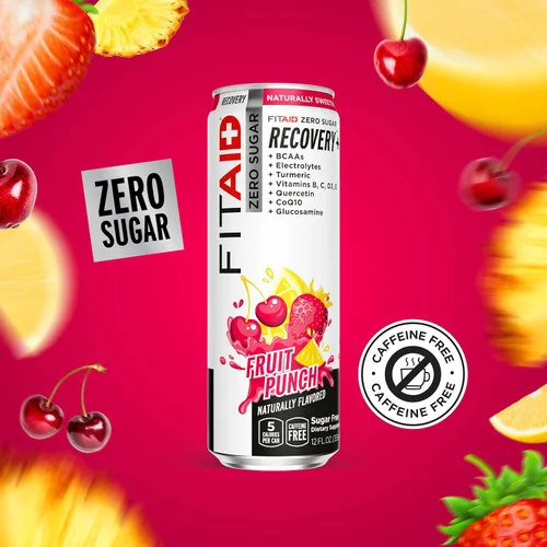 Vista 177 de FITAID RX Zero Sugar, creatina encapsulada, bebida de recuperación de entrenamiento, mezcla todo en uno, BCAA, glucosamina, cúrcuma, complejo B