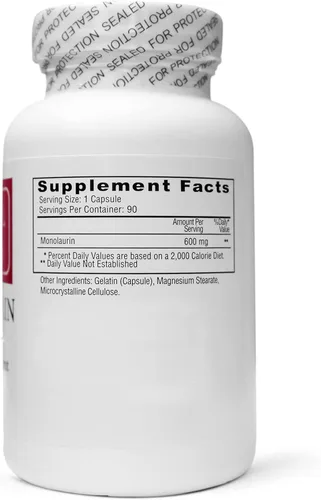 Vista 6 de Ecological Formulas Monolaurina de 600 mg - Dos botellas selladas individualmente 180