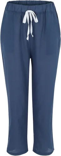 Vista 3 de Lroplie Summer Casual Pants for Women Drawstring Straight Wide Leg Pantshigh Waisted Linen Trousers with Pockets