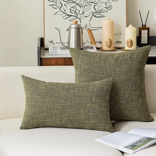 Vista 5 de Funda de cojín Kevin Textile Star de lino suave y sólida