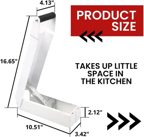 Vista 2 de Trituradoras de latas blancas para reciclaje – Trituradora de latas de pared resistente de aluminio para reciclaje compactador de botellas