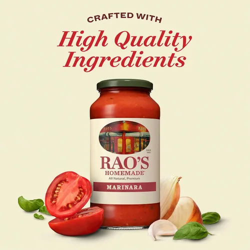 Vista 3 de Rao's Homemade Salsa Marinara, 24 onzas, salsa de tomate multiusos, salsa para pasta, consciente de carbohidratos, apta para keto, todo natural