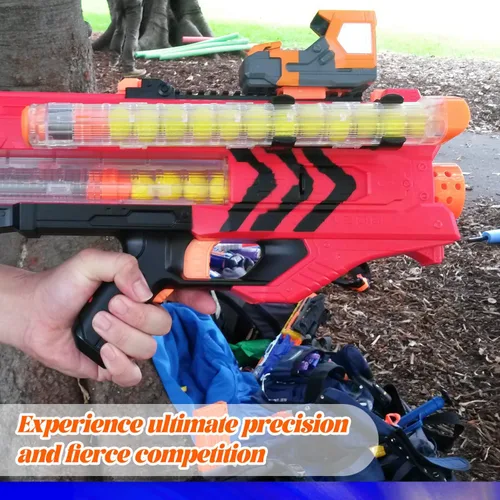 Vista 5 de BOROLA 4 clips de recarga de repuesto de 12 rondas de recarga de cargador compatible con Nerf Rival Apollo XV-700 Rival Zeue XV-1200 (negro)