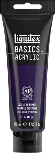 Vista 19 de Liquitex BASICS Pintura Acrílica, Tubo de 250ml (8.5 oz), Azul Ftalocianina