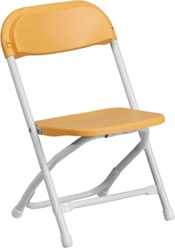 Vista 31 de Flash Furniture Paquete de 2 sillas plegables de plástico blanco para niños