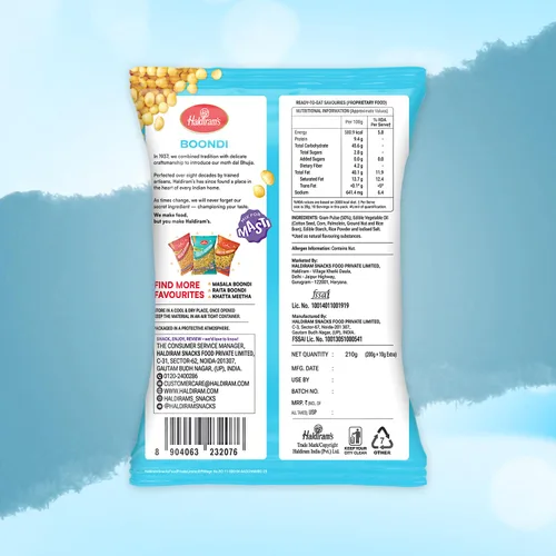 Vista 2 de Haldirams Boondi - 7.06 onzas, ()