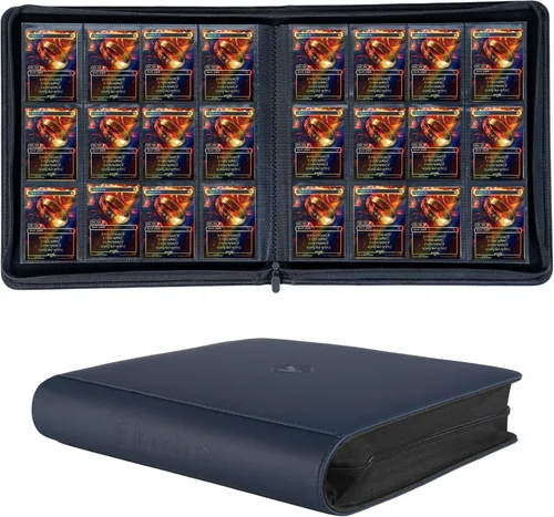 Vista 19 de Carpeta de tarjetas intercambiables de 2000 bolsillos, 20 bolsillos compatible con MTG, tarjetas deportivas y otras tarjetas de intercambio de Negro