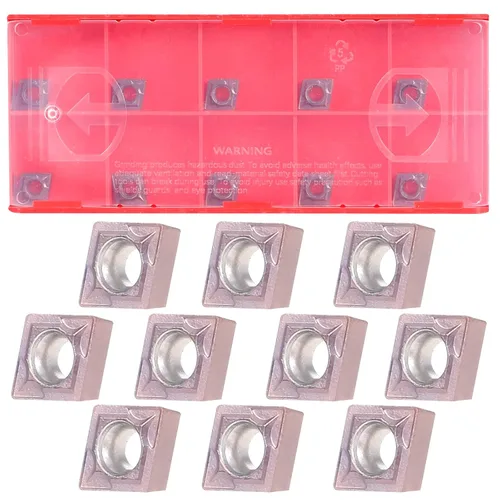 Vista 8 de VerRich Kit de herramientas de torneado de torno indexable, 3 barras de taladrado de torno S07K/S10K/S12M-SCLCR06 y 10 piezas de insertos de carburo