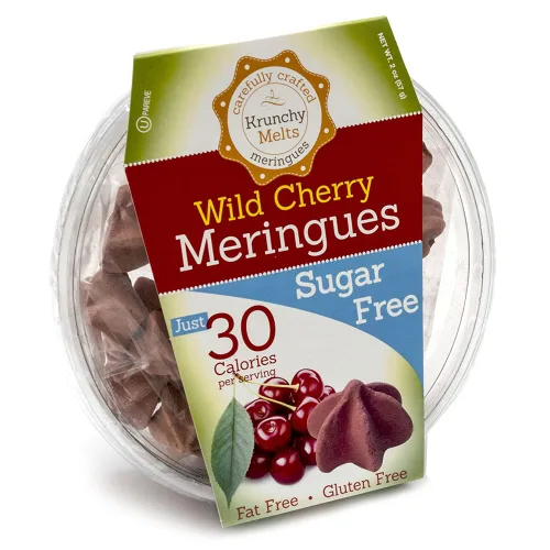 Vista 6 de Krunchy Melts – Merengues sin azúcar – Sabor Cappuccino – 2 Oz tina