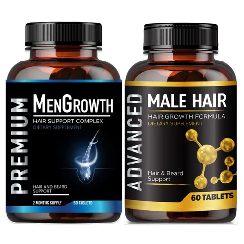NutraPro Vitaminas para el crecimiento del cabello para hombres, suplemento anti pérdida de cabello.