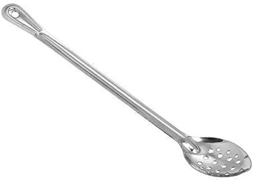 Vista 8 de Winco Prime Cuchara para hilvanar de acero inoxidable, NSF, perforada, 11 pulgadas