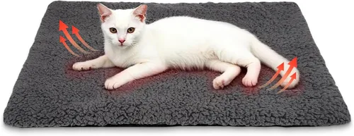 Cama autocalentable para gatos y perros, alfombrilla térmica calentada impermeable, antideslizante, lavable para mascotas mayores, gatitos, perros,