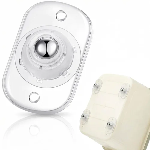 Vista 25 de Honoson 8 Piezas Ruedas Giratorias Autoadhesivas Rodillos para Electrodomésticos Deslizadores de Electrodomésticos para Cocina Rueda Universal Negro