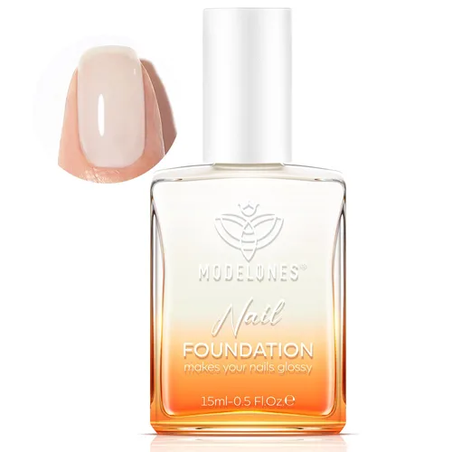 modelones Fortalecedor de uñas, esmalte de uñas blanco lechoso, reparación de uñas para uñas dañadas, endurecedor de uñas secado al aire, esmalte de