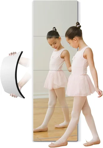 Vista 10 de Espejo de longitud completa para niños, espejo inastillable de seguridad, espejo de pared de plástico, hecho de espejos de plexiglás acrílico, 2