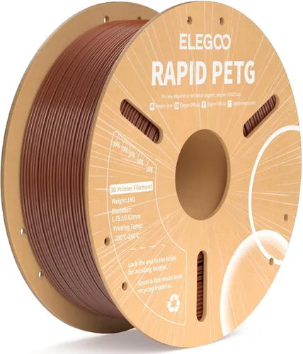 Vista 16 de Elegoo - Filamento PETG Rápido de 1.75 mm, Negro, 3 kg, Alta Velocidad de 600 mm/s, Filamento para Impresora 3D de Alta Precisión Dimensional