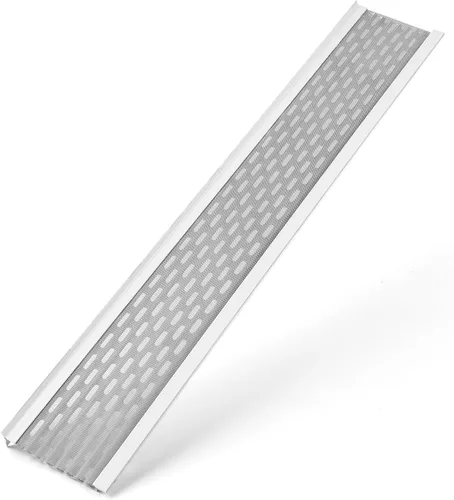 Vista 15 de DIY 5" Protección de hojas Muestra Malla de acero inoxidable Cubiertas de canalón de aluminio con acabado de fábrica Grado profesional Protector