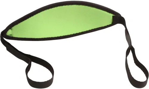 Vista 2 de Aqua Trident - Correa de neopreno para máscara con ajuste de gancho y bucle, color amarillo y morado