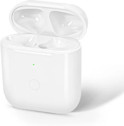 Funda de carga inalámbrica compatible con AirPod de 1ª y 2ª generación, repuesto de funda de cargador de Air Pod con botón de sincronización de