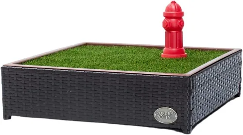 Porch Potty Almohadillas de Césped Artificial para Perros - Tamaño Pequeño 16x16x6 Almohadilla de Entrenamiento Reutilizable - Almohadillas de Orina