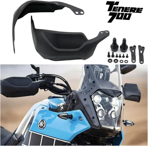 Vista 2 de Windshield windscreen for Yamaha Tenere 700 Tenere700 Xtz 700 T7 2019-2021 Motorcycle Handguard Protective Hand Guard Stops Windshield Replacement