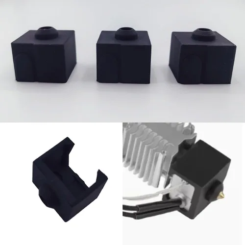 Vista 7 de 6 calcetines de silicona Ender 3 V3 SE, funda de silicona Ender 3 v3 se, calcetines Hotend compatibles con Creality Ender 3 V3 SE Hotend 3D