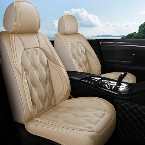 AOMSAZTO Funda de Asiento de Coche 2 Asientos Delanteros Compatible con Subaru Forester 1998-2025 2026, Protector de Asiento de Coche de Cuero,