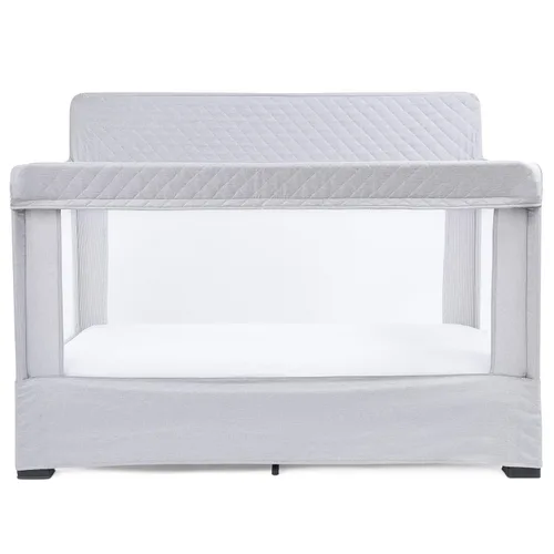 Vista 11 de Baby Delight Lunaire Cuna de tamaño matrimonial Cuna de bebé de malla transpirable Cama de bebé de montaje sin herramientas Tela de algodón