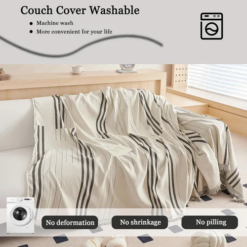 Vista 7 de DREAMINGO Funda reversible de felpilla para sofá biplaza, para perros y mascotas, color gris oscuro, protector de sofá para sofá de 2 plazas, funda