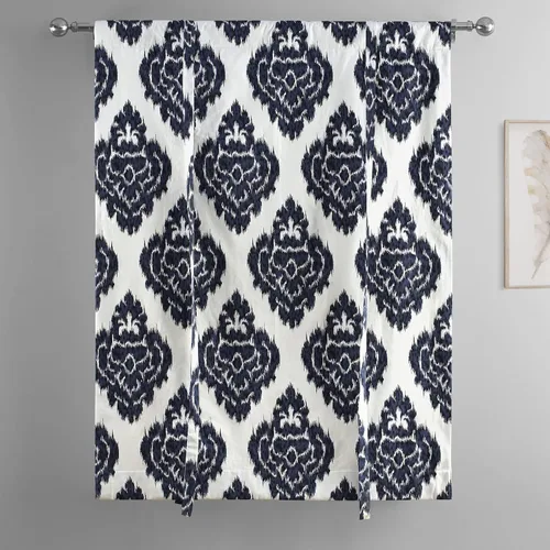 Vista 6 de HPD Half Price Drapes Ikat - Cortinas enrollables para oscurecer la habitación, 46 x 63 pulgadas, cortina enrollable de algodón para ventana de sala