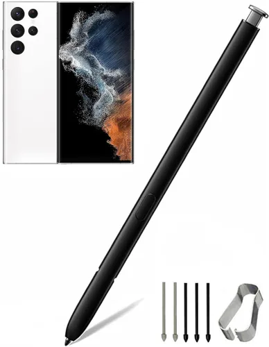 Vista 9 de Galaxy S22 - Lápiz capacitivo de repuesto para Samsung Galaxy S22 Ultra 5G Touch, S22 S Pen sin reemplazo Bluetooth + puntas/puntas (negro)