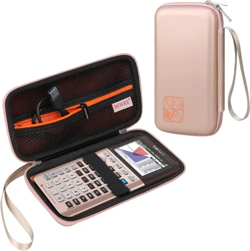 Vista 10 de BOVKE Estuche Duro de Viaje para Calculadora Gráfica Texas Instruments TI-84 Plus CE/TI-84 Plus/TI-83 Plus CE/TI-83 Plus/Casio fx-9750GIII, Bolsillo