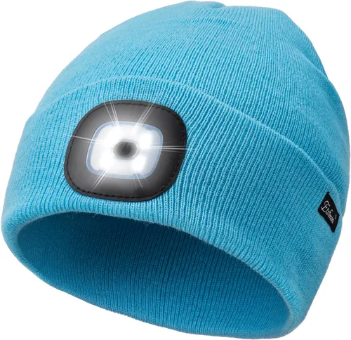 Vista 37 de Etsfmoa Gorro unisex con la luz, regalos para hombres, papá, padre, gorras recargables por USB
