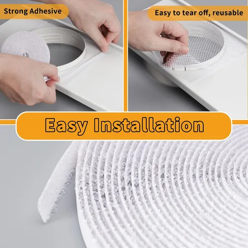 Vista 6 de LBG Prouducts - Kit de ventilación portátil de aire acondicionado para ventana, protector de pantalla de malla, kit de sellado de ventana de CA