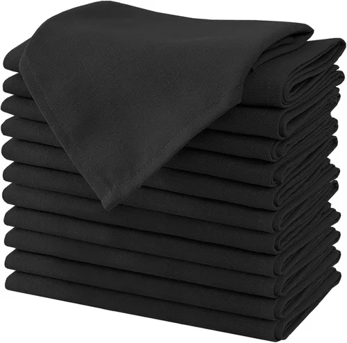 Vista 28 de H.VERSAILTEX Juego de 12 servilletas de tela (18 x 18 pulgadas), servilletas texturizadas de lino, impermeables, extra suaves, gruesas, duraderas