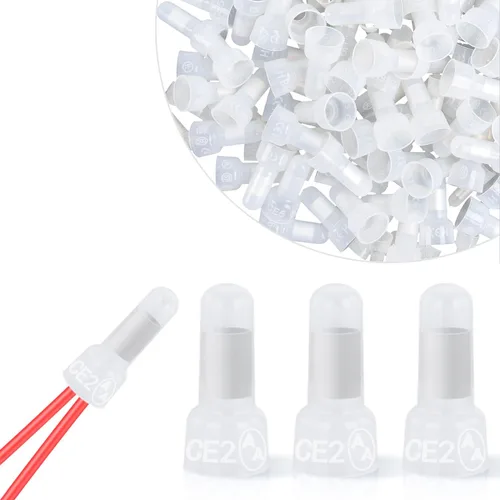 Vista 12 de Nilight - Terminal de crimpado de extremo cerrado 50036R 300 piezas Kit de conector de cable de nailon de calibre 22-16/16-14/12-10, 2 años