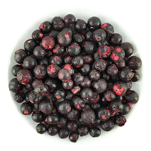 Vista 4 de Grosella negra liofilizada – Paquete de 7 – Fruta 100% real, sin azúcar añadido, crujiente y deliciosa, larga vida útil