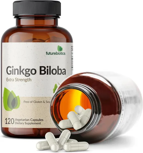 Vista 5 de Futurebiotics Ginkgo Biloba Extra Strength Apoya la función cerebral y soporte de memoria, 120 cápsulas vegetarianas