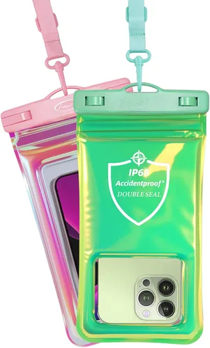 Vista 12 de AiRunTech Funda flotante impermeable para teléfono, funda de doble sellado con protector de cordón para iPhone 17, 16, 15, 14, 13, 12 Pro Max, bolsa