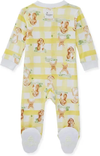 Vista 2 de Burt's Bees Baby - Pijama de una pieza (enterizo) de bebé de 100% algodón orgánico con cremallera frontal, para dormir