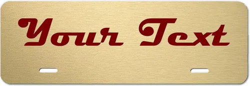 Vista 26 de Carpe Diem Designs placa frontal personalizable para matrícula/tocador, fabricada en Estados Unidos., Aluminio