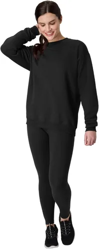 Vista 7 de Hanes Men's Sweatshirt, EcoSmart Fleece Crewneck Sweatshirt, Big & Tall Available, 1 or 2-Pack Marrón (Army Brown)