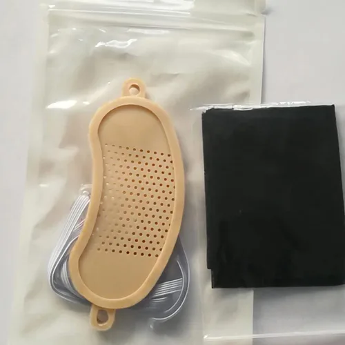 Vista 3 de Protector de incisión de tráquea, paquete de 3 protectores ajustables para el cuello y el traqueotomía, protector de estoma para laringectomía