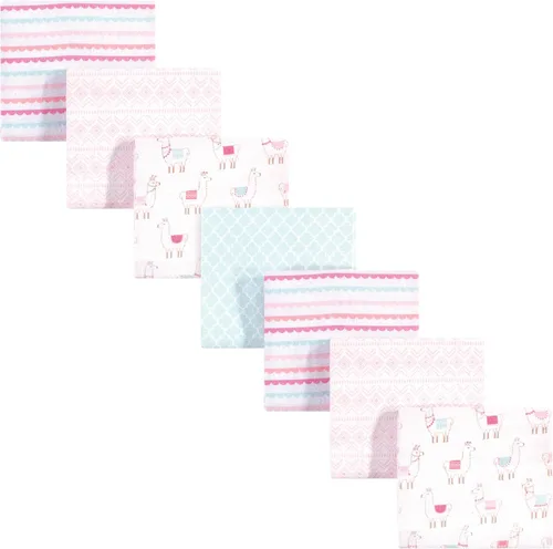 Vista 12 de Hudson Baby Unisex Baby Cotton Flannel Receiving Blankets Bundle, Bonjour, One Size (Pack of 2)