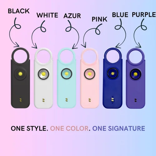 Vista 9 de VOLTEK Personal Safety Alarm + Whistle Set for Women - Extra Loud 135 dB, LED Strobe Light, USB-C Rechargeable, Intrusion Mode (Doors, Windows)