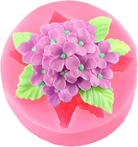 Vista 50 de Molde de Silicona para Fondant de Flores Rosas 3D Molde de Chocolate Dulces Pastel Decoración Molde Jabón Molde Vela Molde Resina Arcilla Horneado