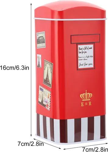 Vista 5 de Banco de dinero, modelo de buzón de banco pulido suavemente, modelo de buzón de hierro para salas de estar y dormitorios