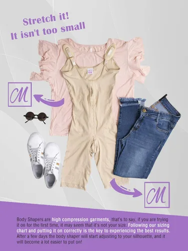 Vista 7 de M&D 0078 Slimming Firm Full Body Shaper para Mujer Fajas Colombianas para Mujer