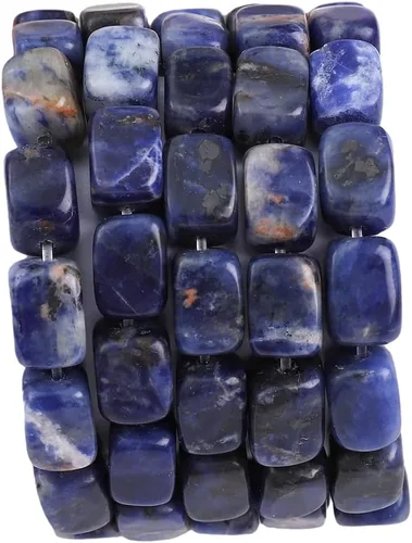 Vista 15 de BEADIA Cuentas de piedra semipreciosa de amazonita natural en forma de cuboide sueltas para hacer joyas 8mmx12mm 38cm/hebra